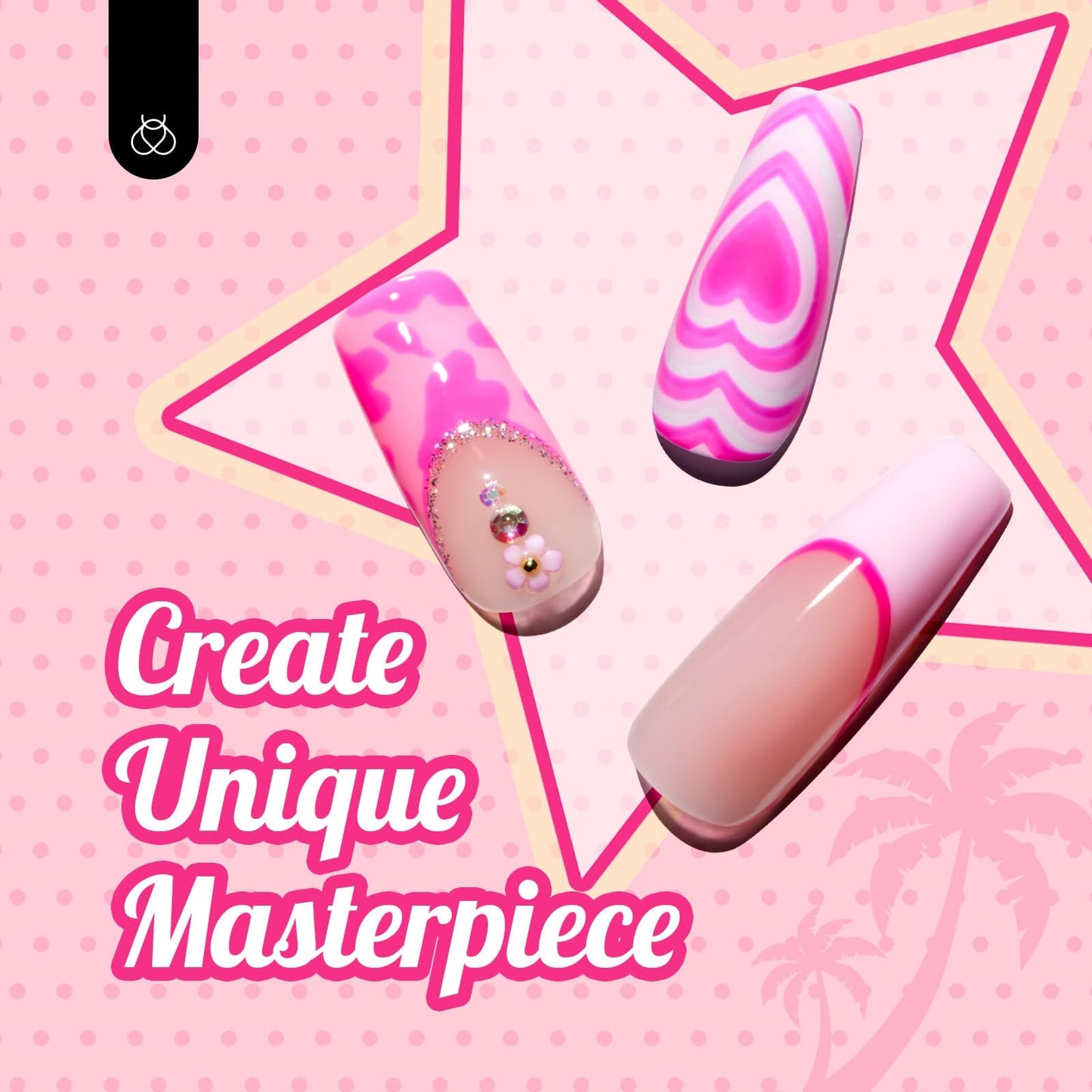 Beetles Gel Nail Polish Kit 20 Colors Nude Pink Purple Glitter Red Manicure Kit and Nail Art Brushes Set Gel Polish Nail Art Design Pen Painting Tools.