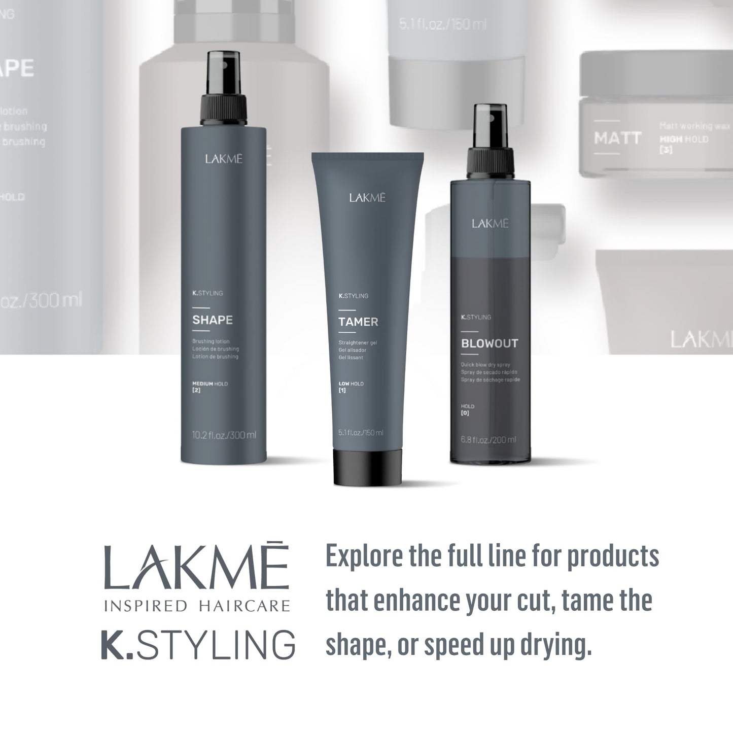 Lakmé K.Styling Blowout Blow Dry Spray, Dry Heat Protectant Spray for Hair, Frizz Control, 6.8 Fl Oz