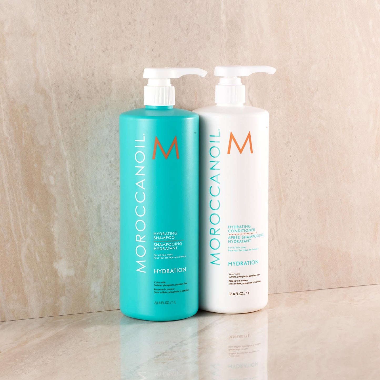 Moroccanoil Hydrating Shampoo and Conditioner Bundle, 33.8 Fl. Oz. Set