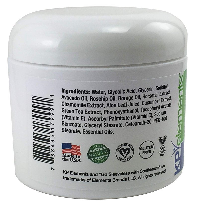 KP Elements Keratosis Pilaris Lotion (4 fl oz) - Natural Keratosis Pilaris Treatment, Moisturizing & Exfoliating AHA Lotion for KP, Vegan, Made in USA