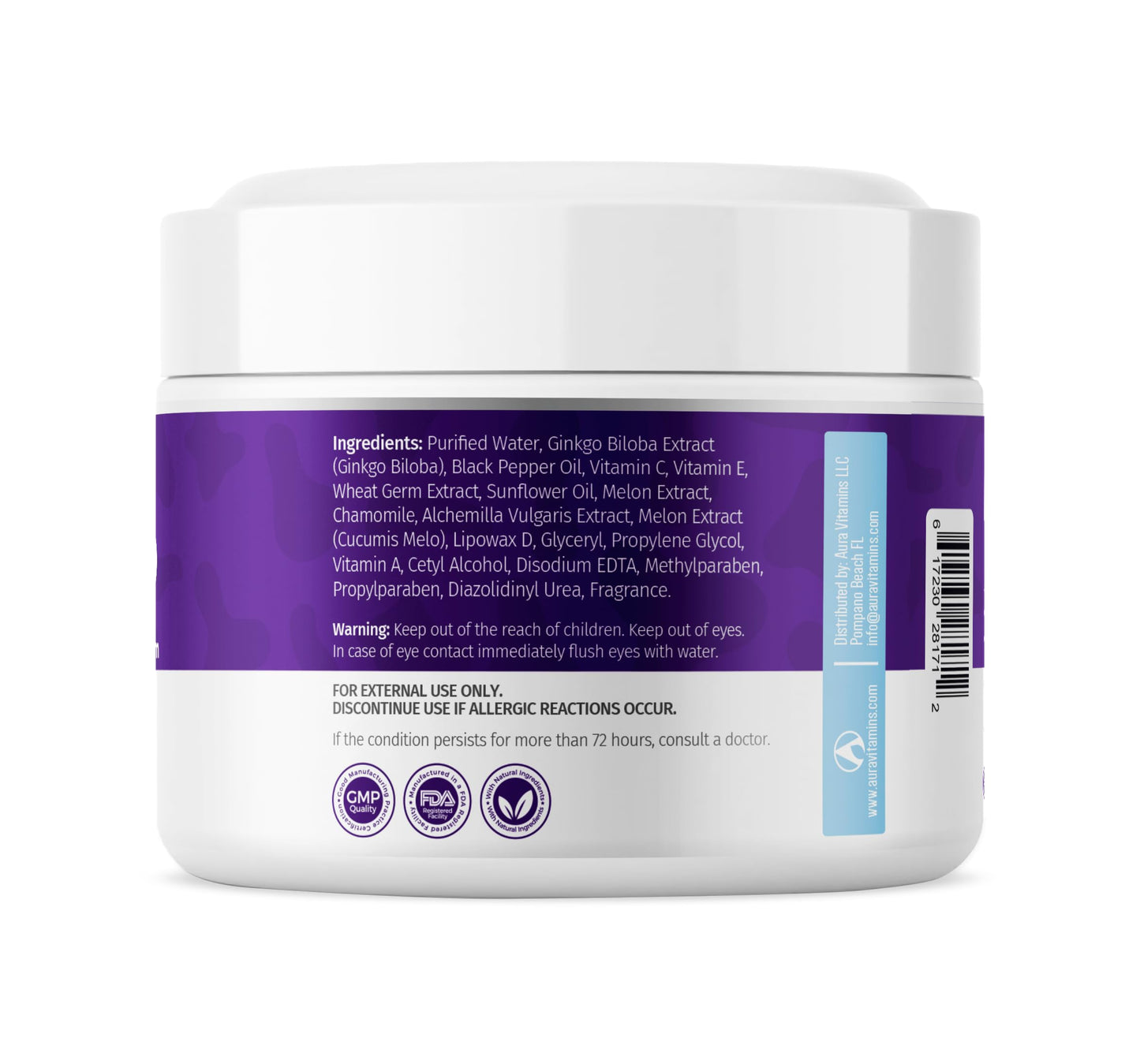 Vitiligo Cream for White Spots (4oz) - Repigmenting Cream with Polypodium Leucotomos and Melanocyte Support - Evens Skin Tone and Reduces Discoloration by Aura Dermacare