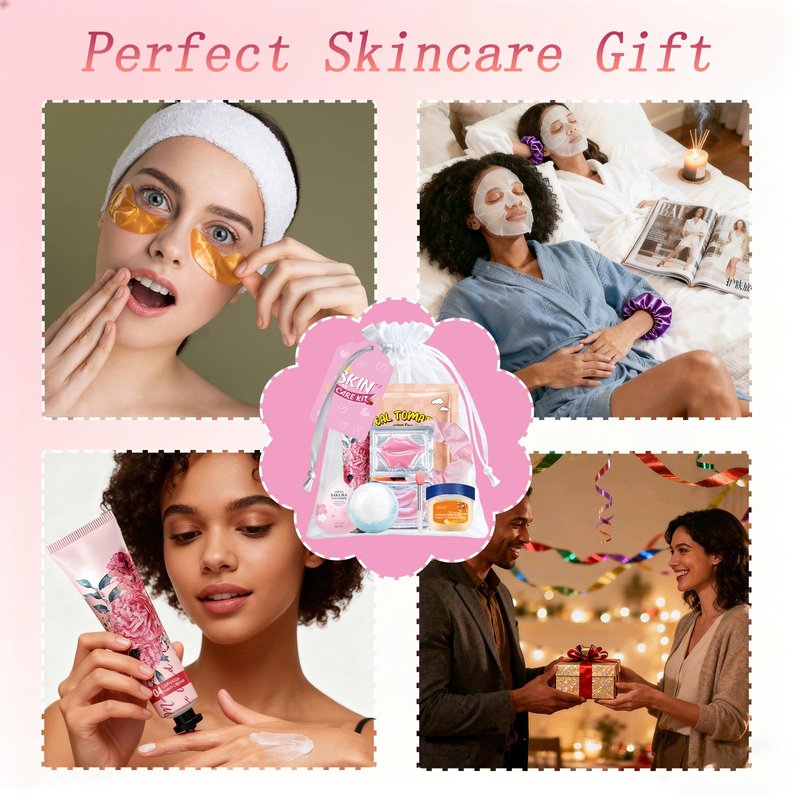 144 PCS Spa Party Supplies for Women,Spa Day Favors Essentials Include Face Masks Skincare, Lip Balm, Under Eye Patches, Foot Bath Bomb,Sleepover Party Supplies Spa Birthday Kit for Women Gift Set