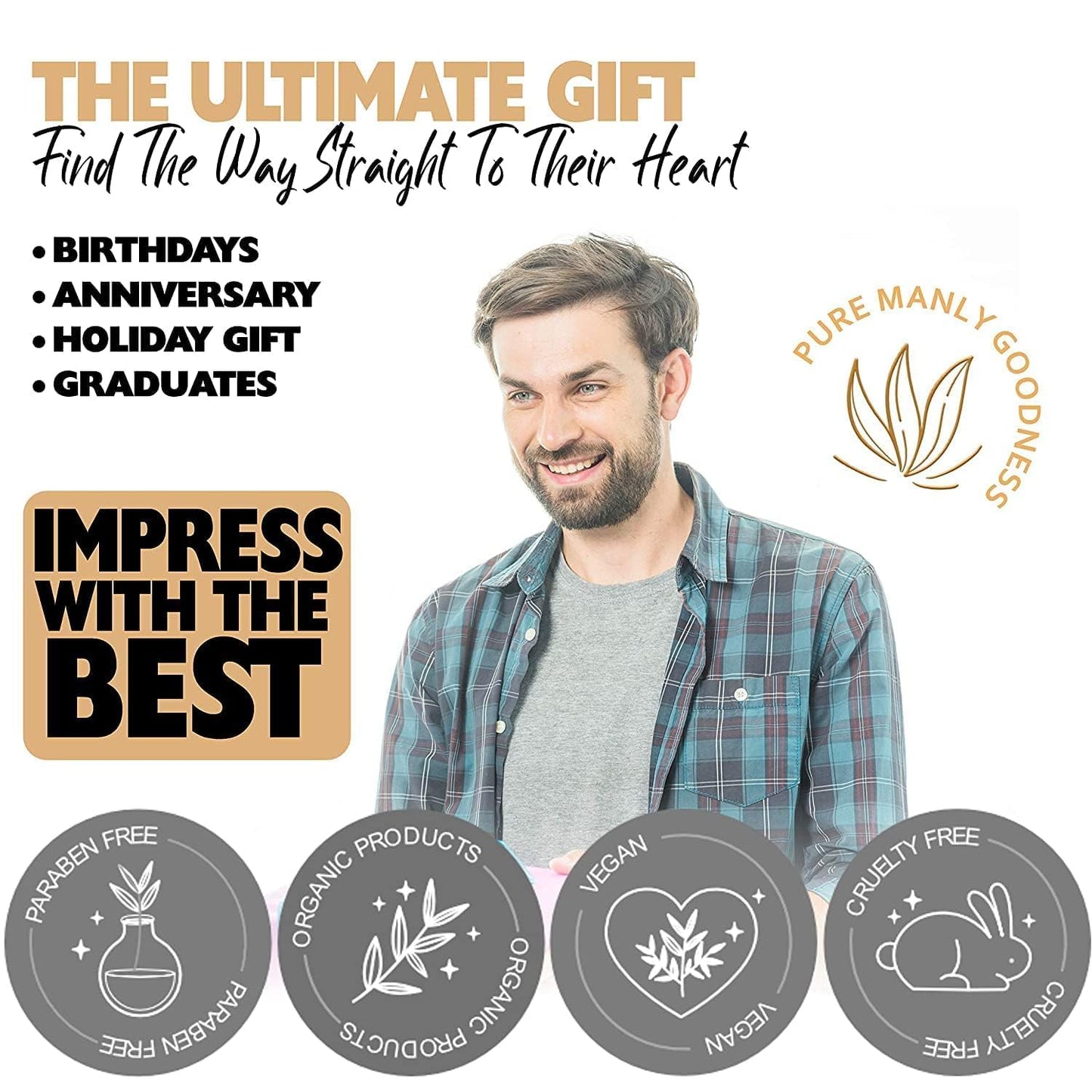 Mens Valentines Gifts Spa Gift for Men Bath and Body Spa Basket