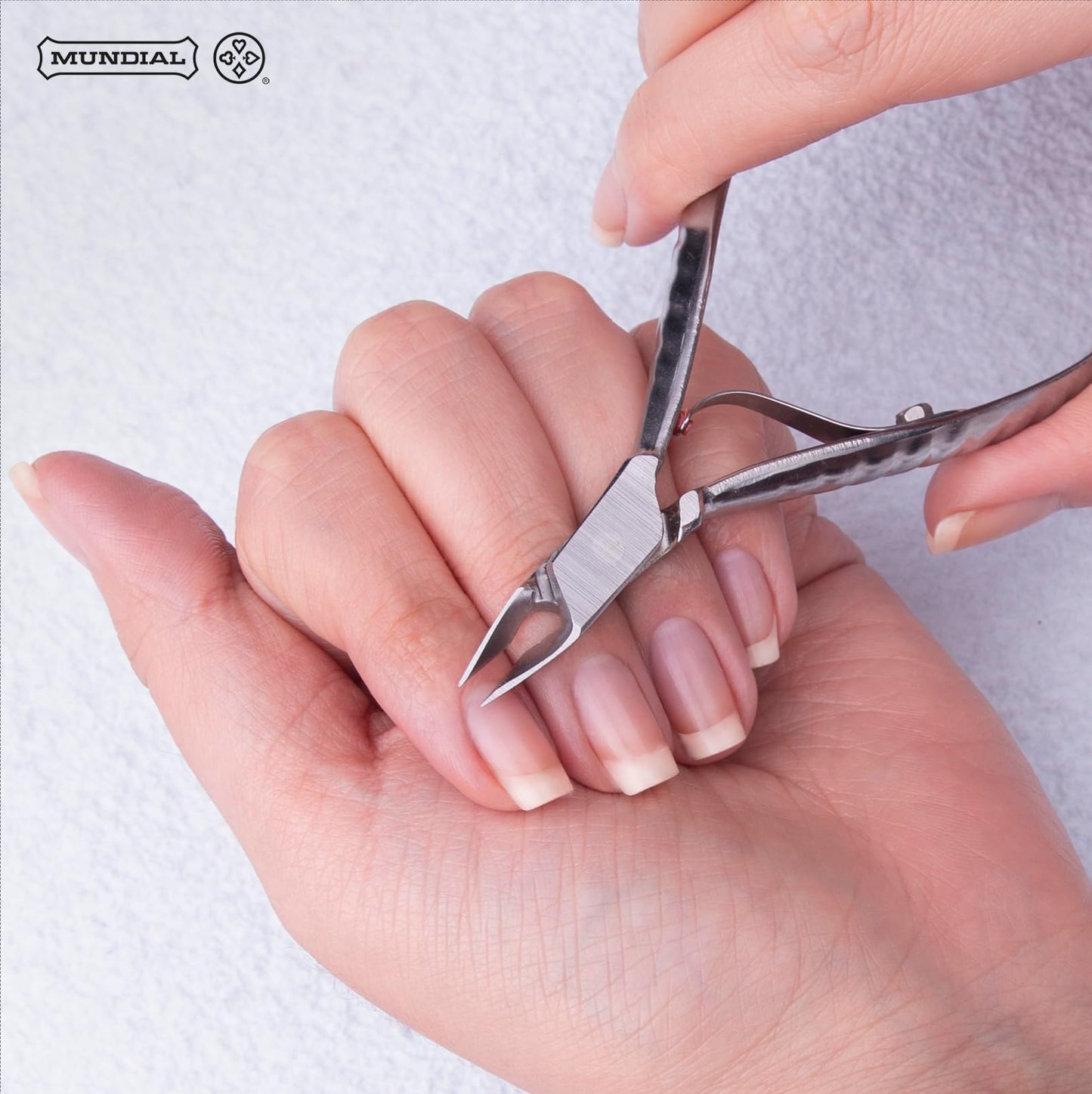 Mundial Prem Stainless Steel Cuticle Pliers, S/A, Silver, S/A, Silver