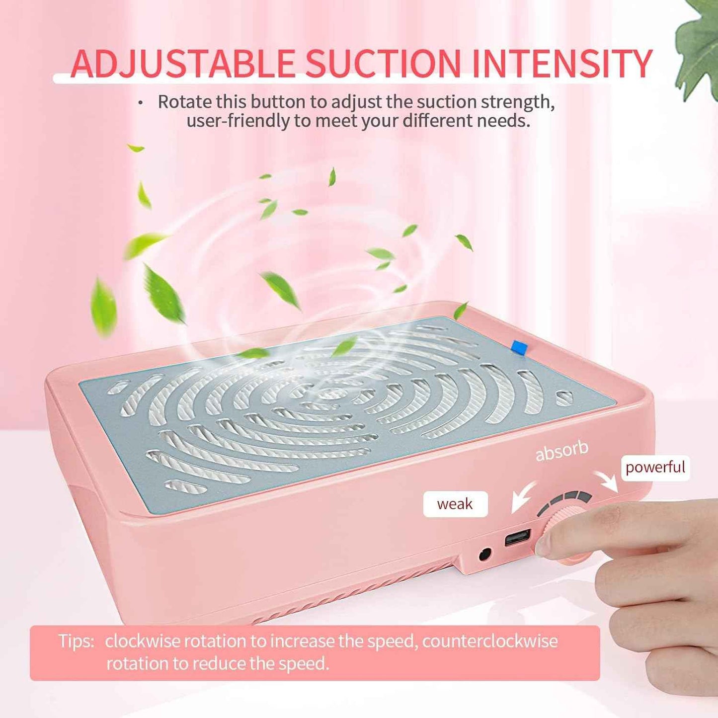 Nail Dust Collector with Lamp & Liquid Latex - SAVILAND Professional Nail Care