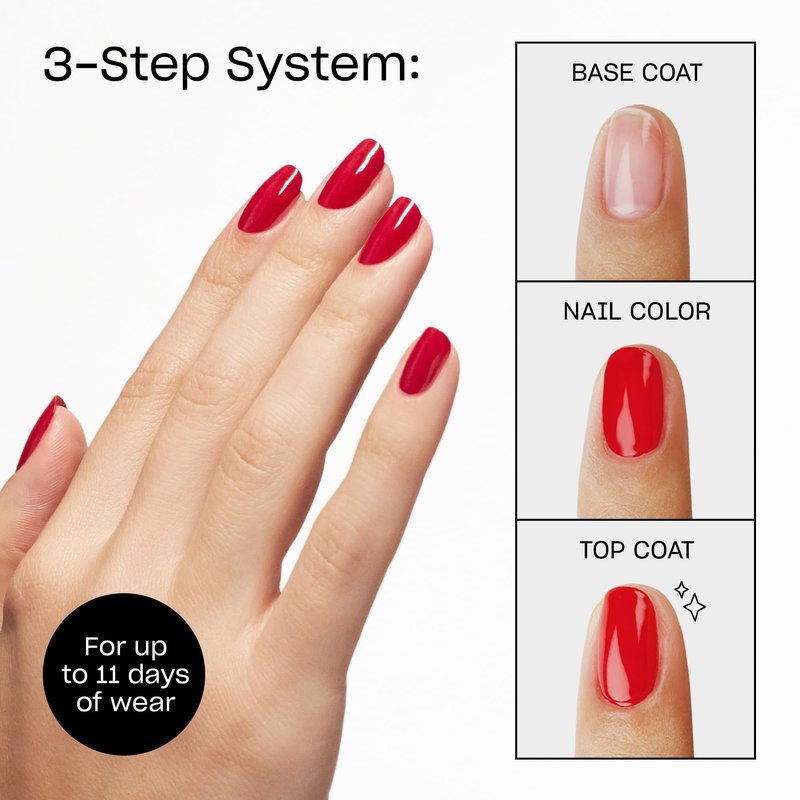 OPI Infinite Shine Stellar Tips | Opaque Bright Brown Metallic Long Wear Gel Like Nail Polish | Metallic Mega Mix Collection
