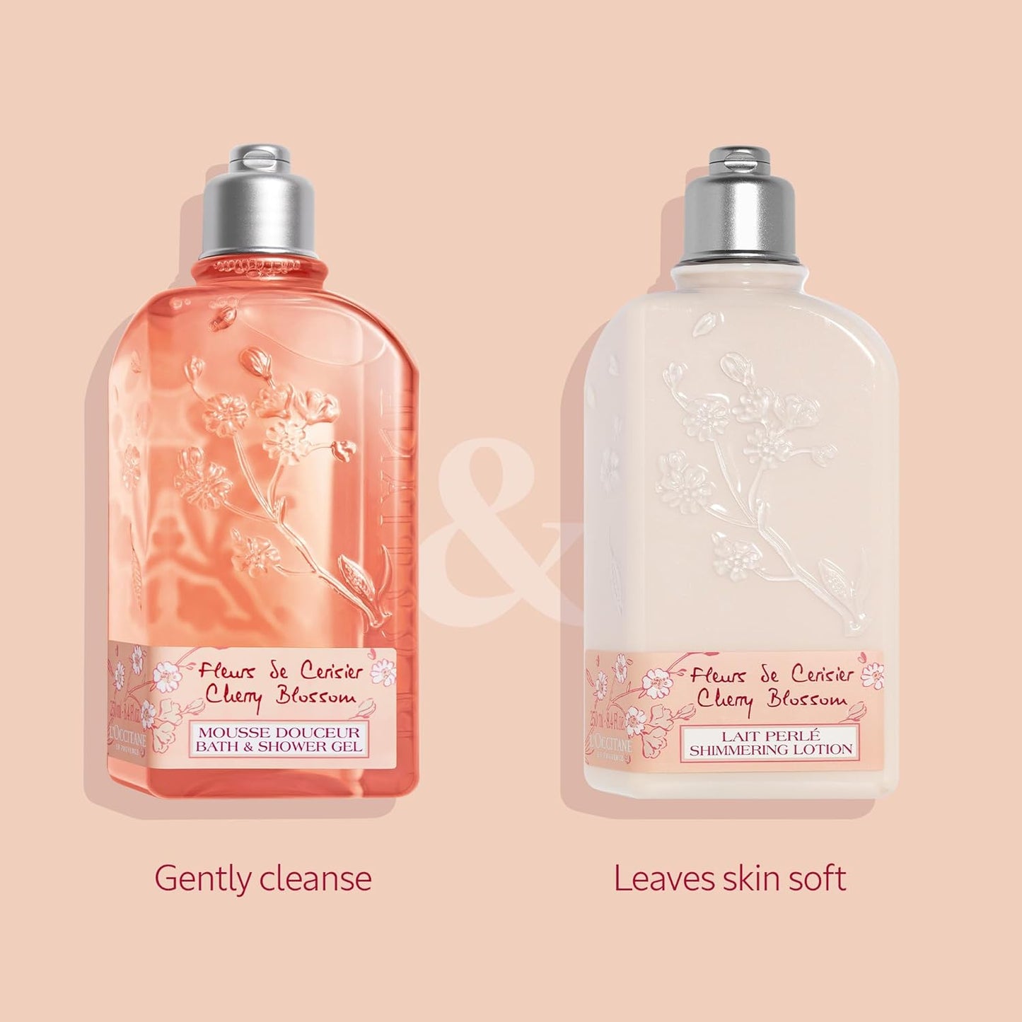 L'OCCITANE Cherry Blossom Shimmering Body Lotion - 8.4 Fl Oz | Hydrating & Fragrant