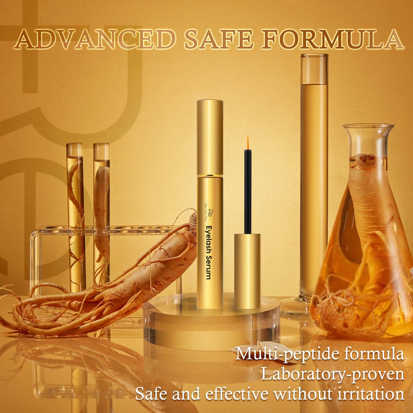 Premium Eyelash Growth Serum: Advanced Vegan Formula for Longer Thicker Lashes