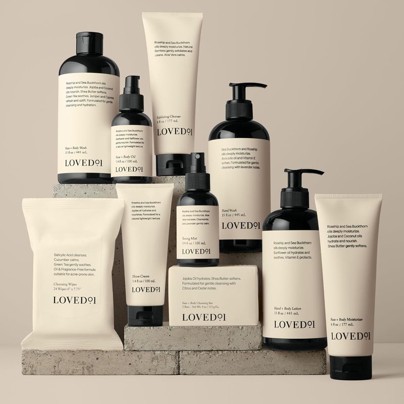 Loved01 Hand Soap and Lotion Set - Cleansing & Moisturizing Bundle | 15 Oz Hand Wash & 15 Oz Body Lotion