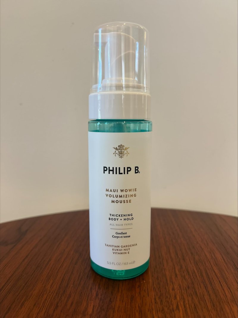 PHILIP B Maui Wowie Volumizing Mousse, 5.5 fl. oz. (163 ml) - For Thickening Body + Hold, Boost Volume & Add Lift at Roots, Never Stiff or Sticky