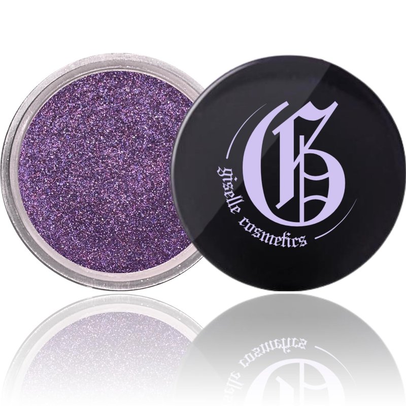 Giselle Cosmetics Purple Pop Loose Powder Eyeshadow - Organic, Mineral Make Up, Shimmer and Matte Eyeshadow Palette, Non-Toxic Eye Shadow Glitter, Loose Pigment, Highlighter, Powder Eyeshadow