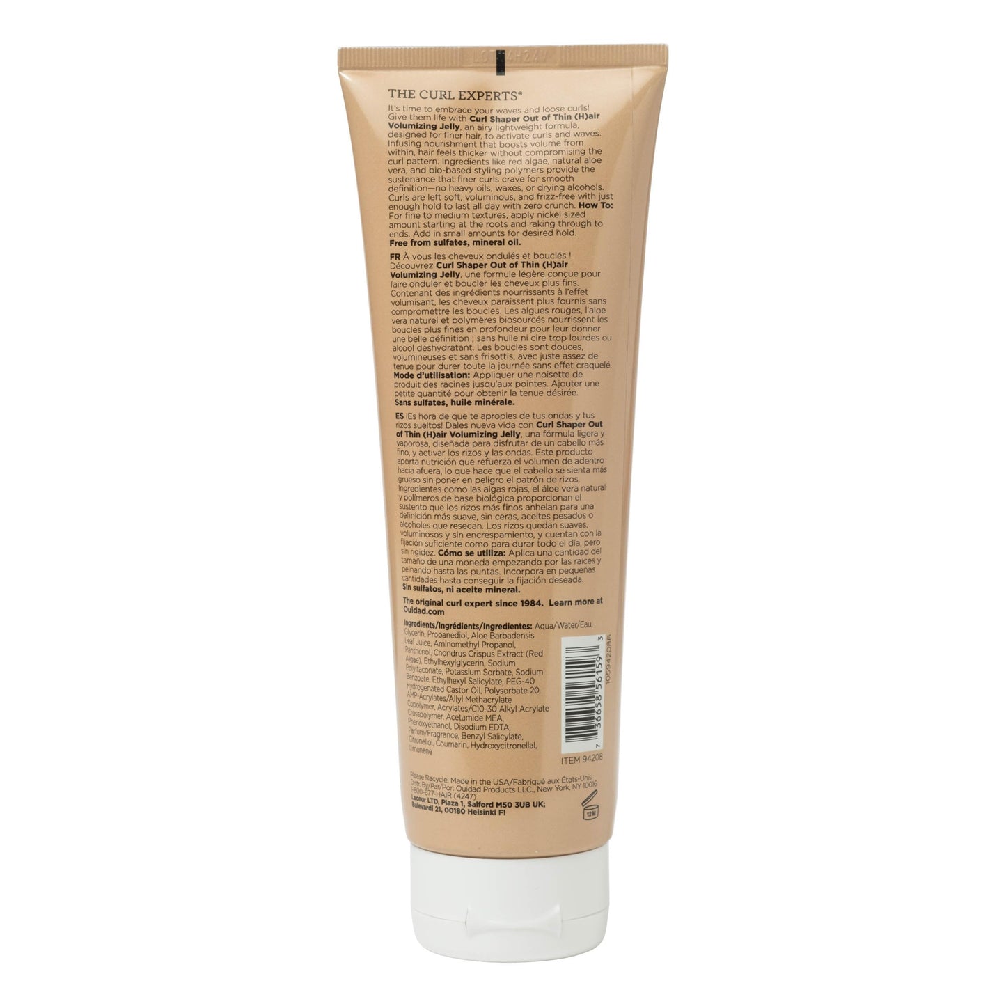 OUIDAD Curl Shaper - Out Of Thin (H) air Volumizing Jelly, 8.5 oz.