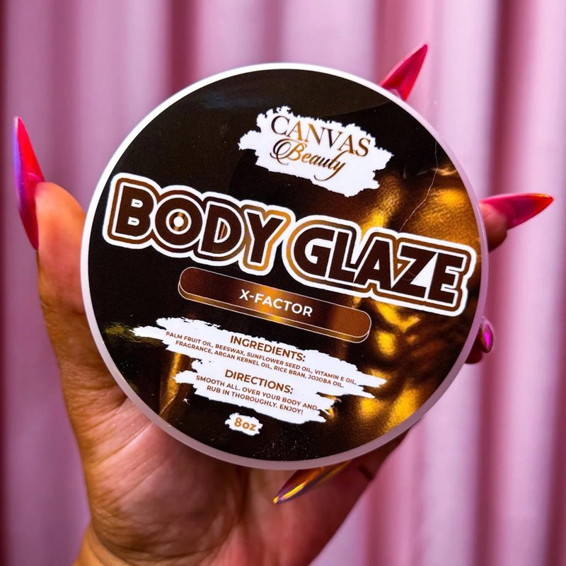 Canvas Beauty Body Glaze, Moisturizing Non-Greasy Body Butter for Women With Beeswax, Jojoba Oil, and Rice Bran for Soft and Glowy Skin (VANILLIONAIRE)
