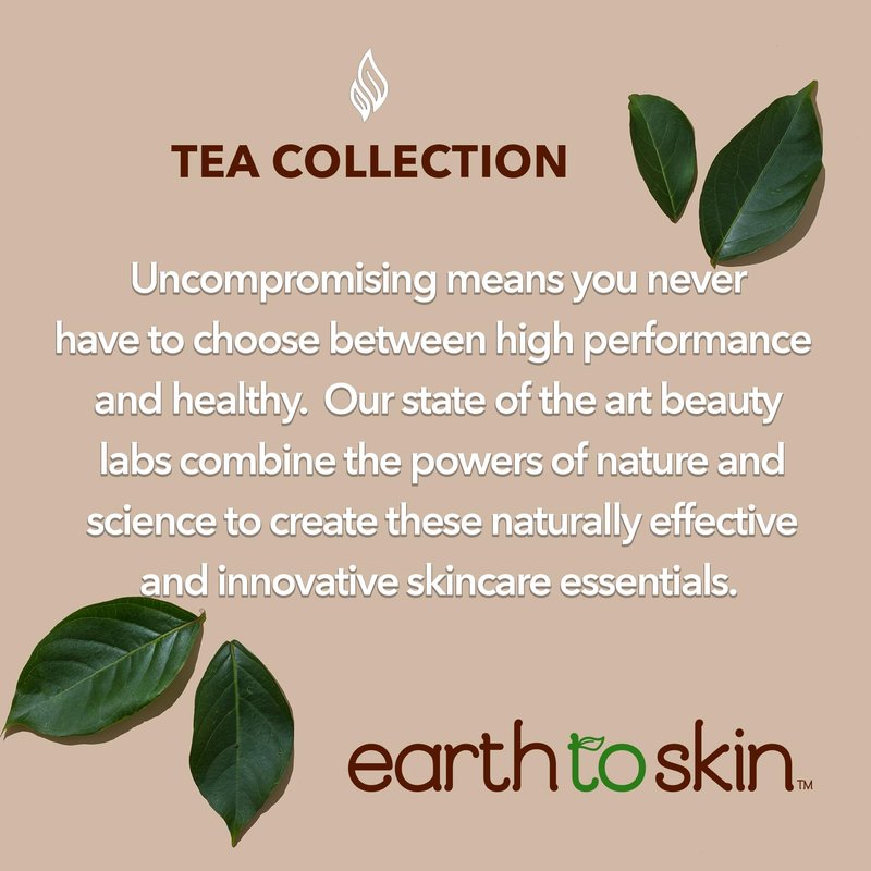 Earth To Skin Tea Time White Tea Day Cream - Moisturizer Face Cream with Hyaluronic Acid, Shea Butter and Glycerin - Smooth and Nourish Skin All Day - Face Moisturizer for Dry Skin Care - 4 fl oz
