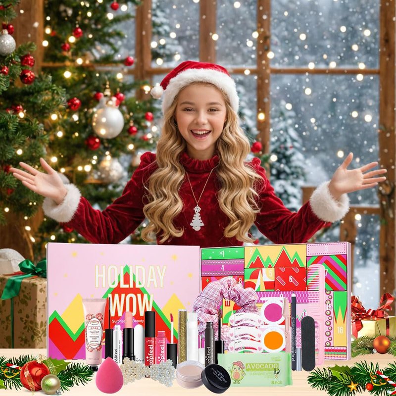 All-in-One Makeup Kit for Women - Complete Set with Eyeshadow, Lip Gloss, Concealer & Blush | Perfect for Teens