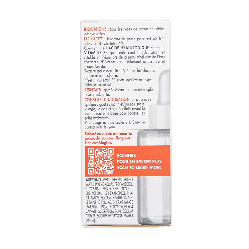 Avène Hydrance Boost Concentrated Hydrating Serum, 48 Hour Hydration, Hyaluronic Acid, 1.0 Fl Oz