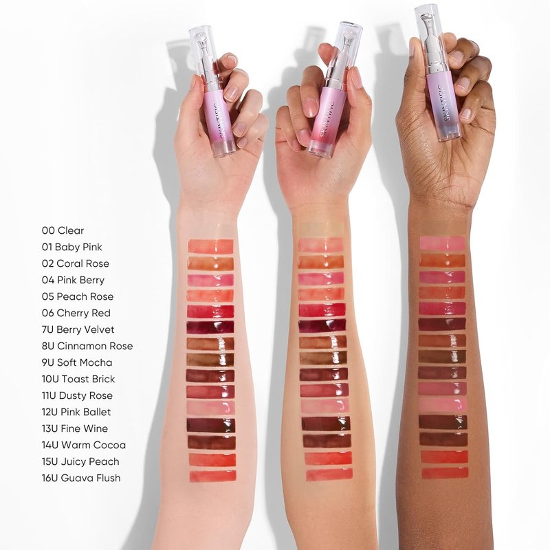 Peptide Brightening Lip Serum - Hydrating & Plumping Tinted Lip Gloss with Polypeptides | 04 Pink Berry