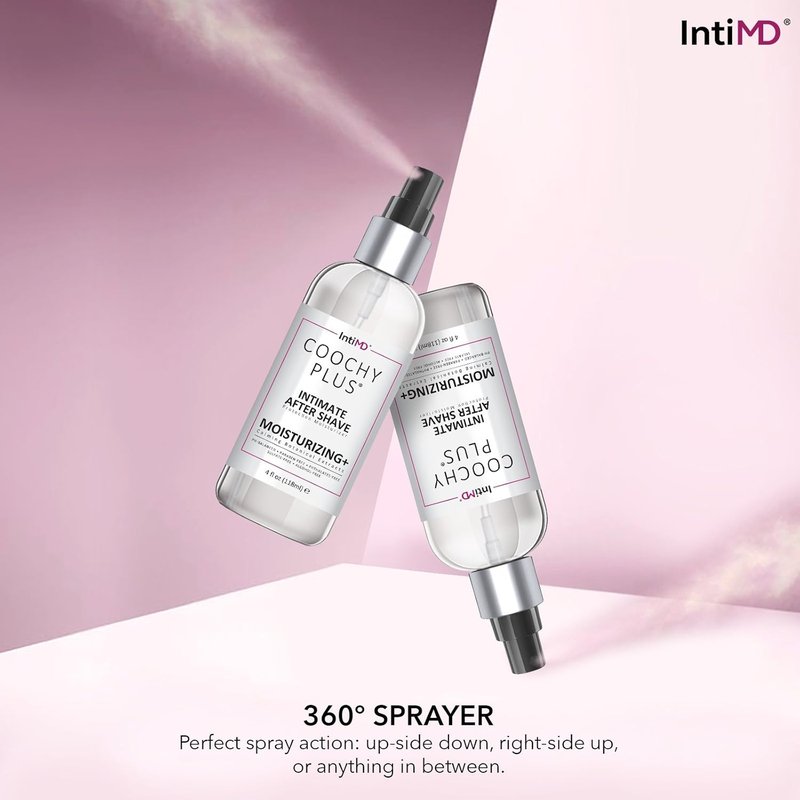 IntiMD Coochy Plus Intimate After Shave Mist & Pre-Shave Oil Kit - HydroLock Moisturizer for Razor Burn & Ingrown Hair Relief