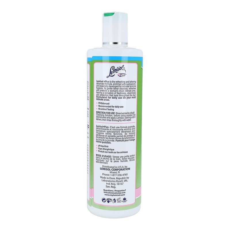 Gentle Daily Cleanser - Lemisol Plus Original Refreshing Formula | 16 oz (Pack of 3)