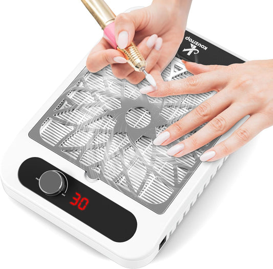 Professional Nail Dust Collector Vacuum - Powerful Low-Noise Suction for Salon & Home Use