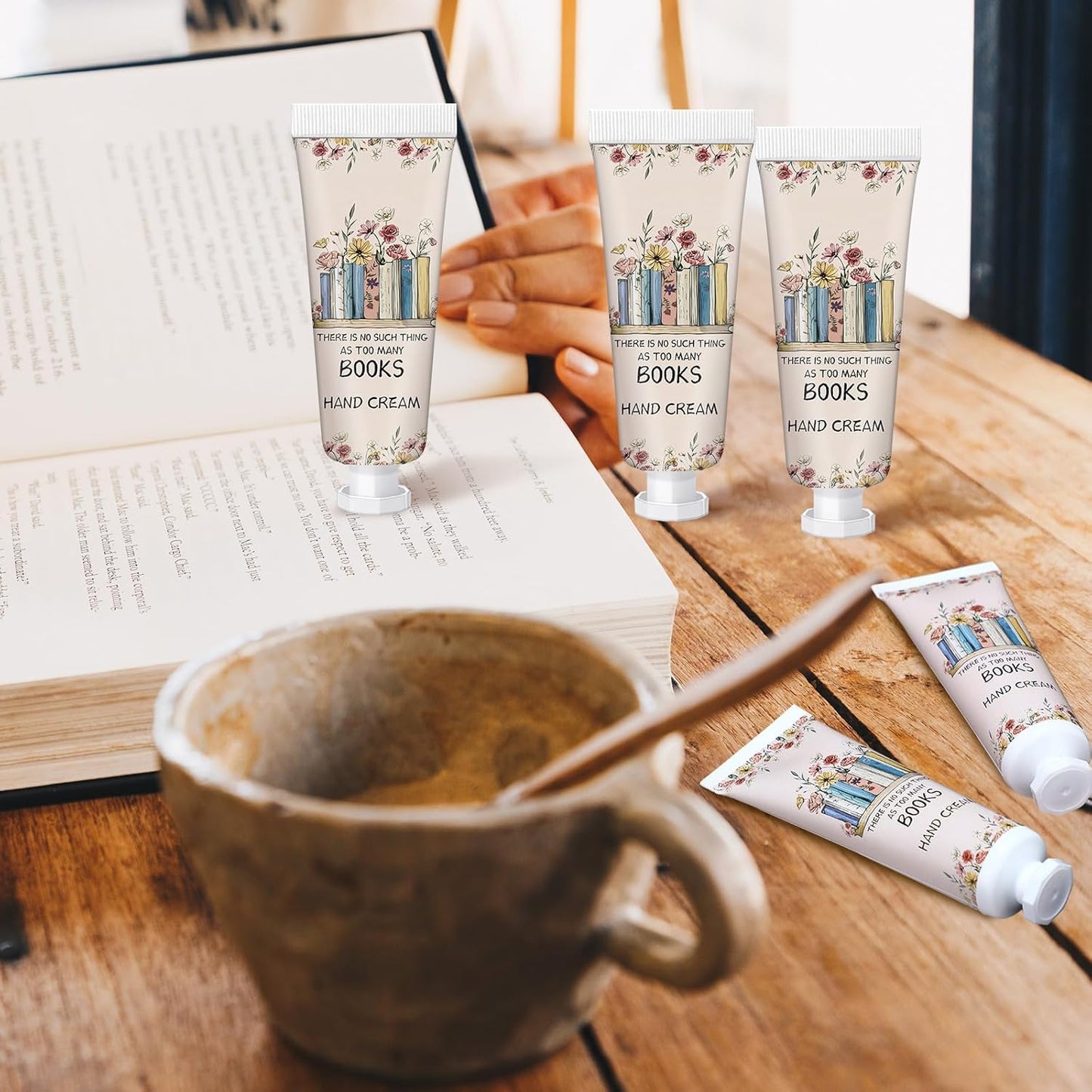48 Pcs Christmas Hand Cream Set - Mini Travel Lotion for Dry Hands - Perfect Book Lover Gift & Stocking Stuffer