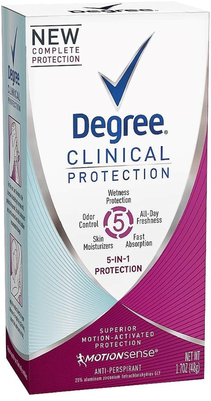 Degree 5-in-1 Clinical Protection 1.70 oz 3-Pack