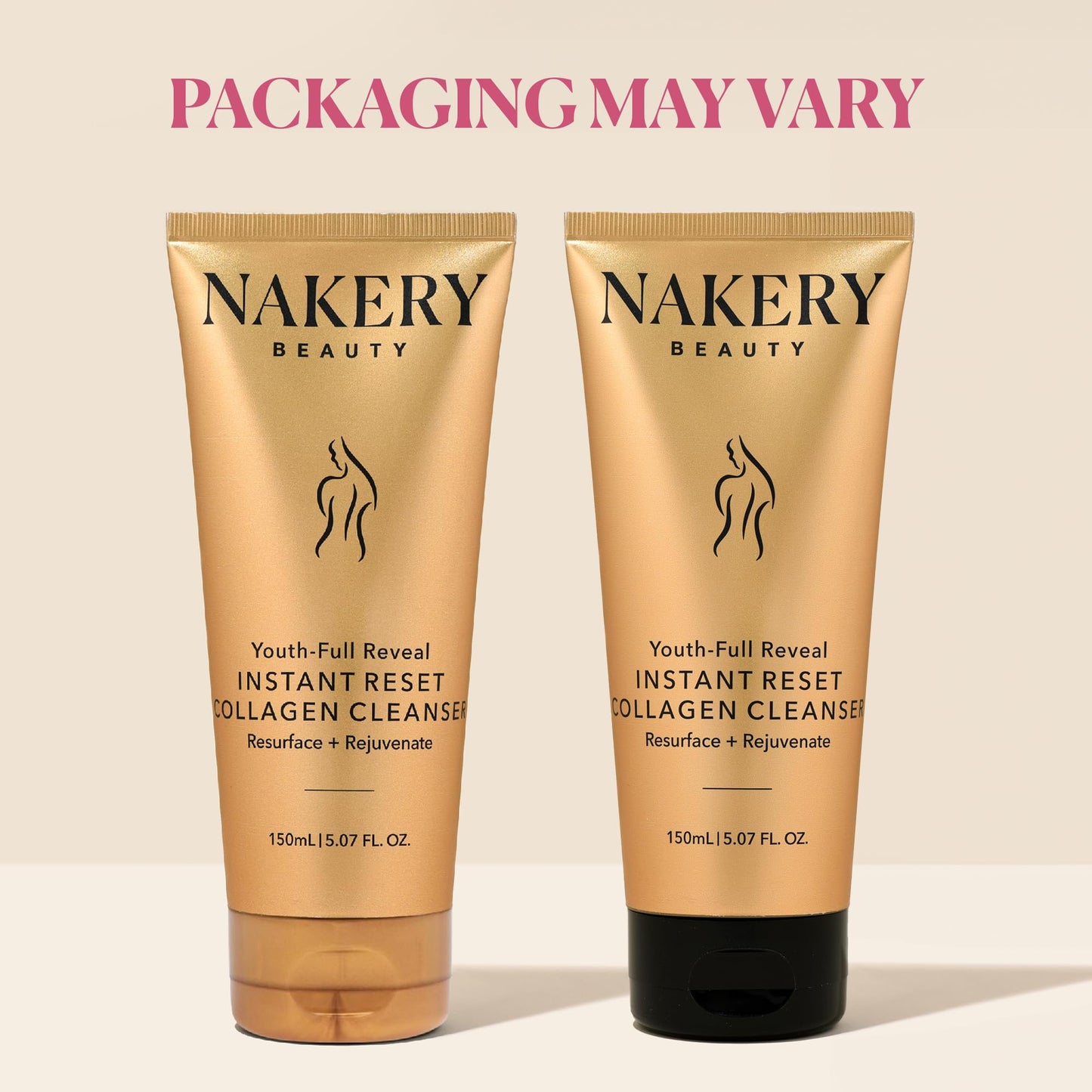 Nakery Face Cleanser for Women, Youth Revealer Facial Wash with Collagen, 10-in-1 Exfoliating Moisturizer for Dry and Textured Skin, Hydrating Formula for Smooth Plump Complexion