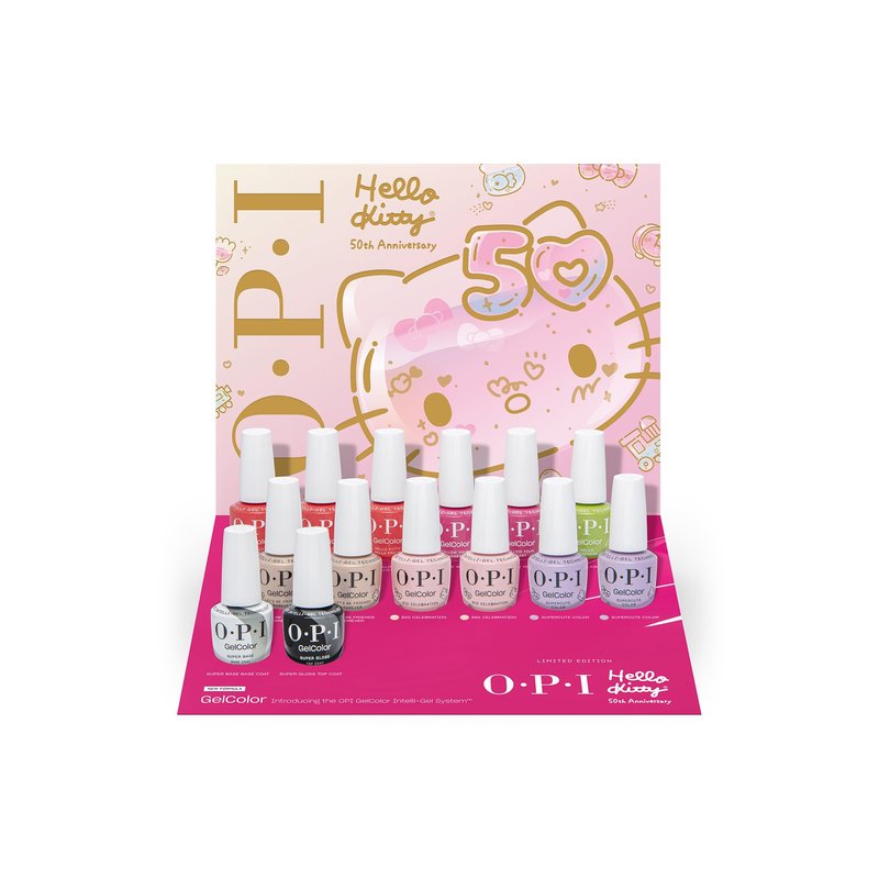 OPI GelColor Supercute Color | Sheer Soft Purple Shimmer UV Cure Gel Nail Polish | Hello Kitty Limited Edition Collection