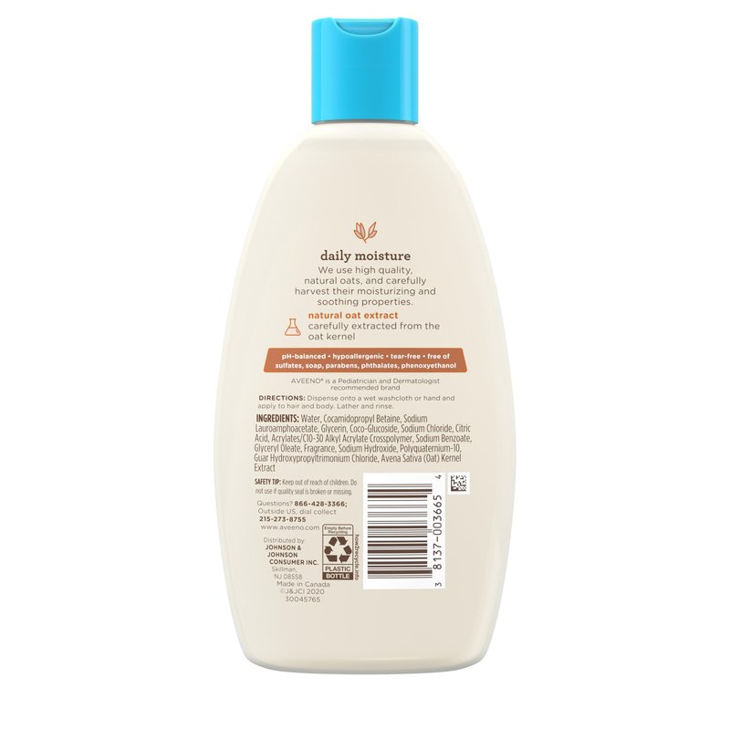 Aveeno Baby Wash & Shampoo For Hair & Body, Tear-Free, Fresh, 8 Oz