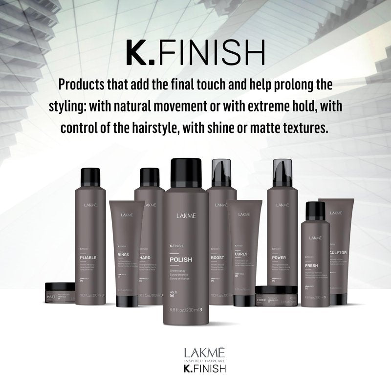 LAKMÉ K.Finish Boost Flexible Hold Hair Mousse, Volumizing Mousse, Medium Hold, Frizz Control, 10.2 Fl Oz