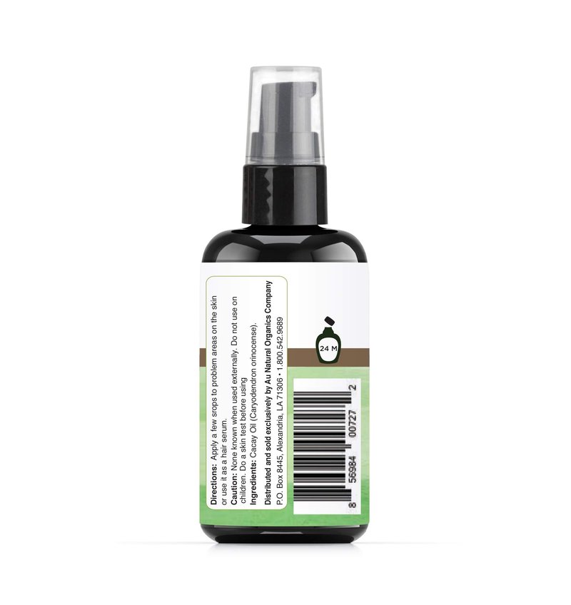 Au Natural Organics Cacay Oil - 100% Cold Pressed Kahai, Natural Retinal Vitamin A, E for Hair, Face, Body, Nails - Anti Wrinkle Face Oil, Repair Dry Damaged Hair, Reduces Flakes on Scalp 30ml