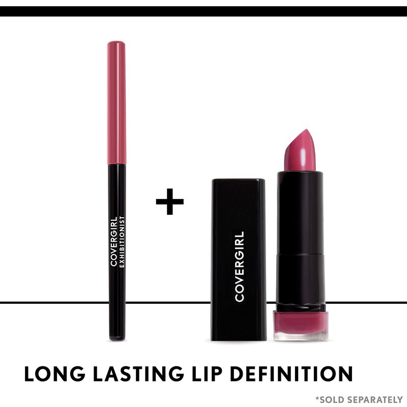 COVERGIRL Exhibitionist Lipstick Cream, HOT 305, Lipstick Tube 0.123 OZ (3.5 g) (Pack of 4)