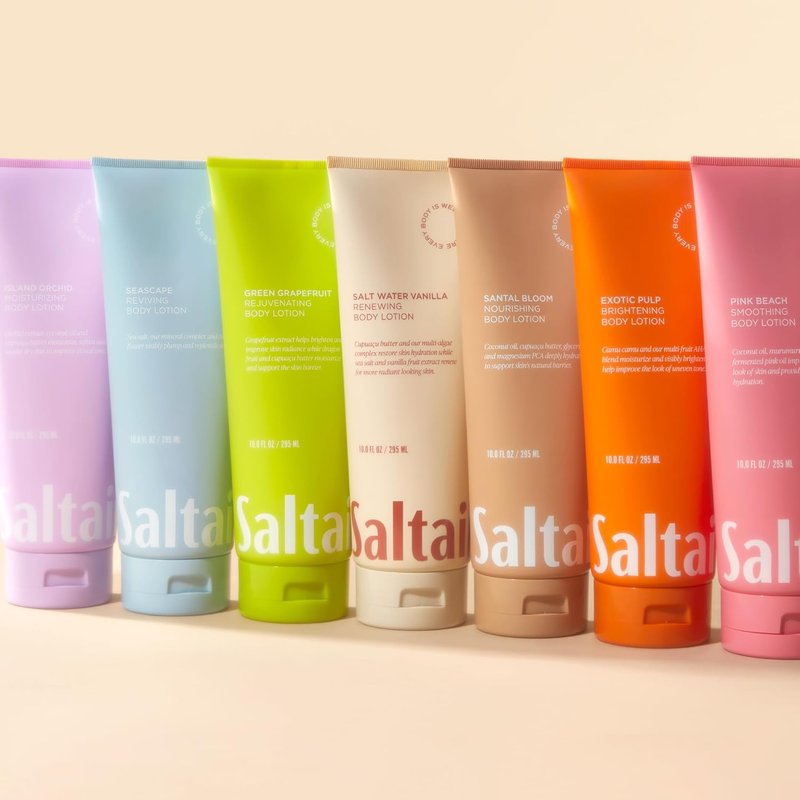 Saltair Body Lotion - Moisturizing Lotion for Dry Skin | Santal Bloom Scented Hydrating Cream, 2x 10oz Tubes