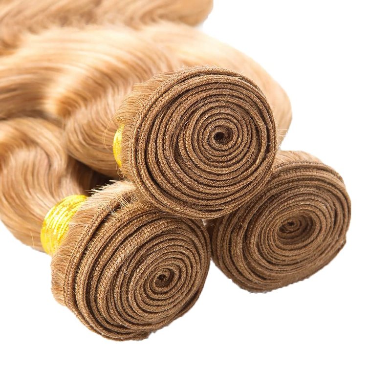 20 22 24 Inch Honey Blonde Bundles Human Hair Color 27 Body Wave Bundles Human Hair Unprocessed Brazilian Virgin Hair 3 Bundles Honey Blonde Body Wave Bundles
