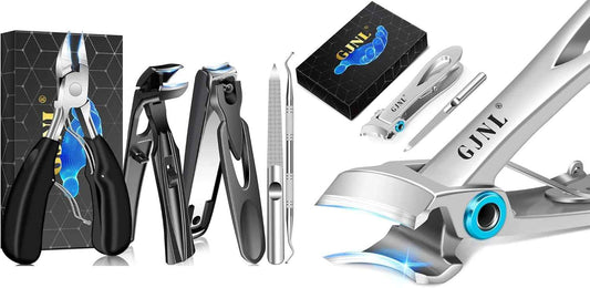 Slanted Toenail Clippers for Seniors - Heavy-Duty Nail Care for Thick Toenails