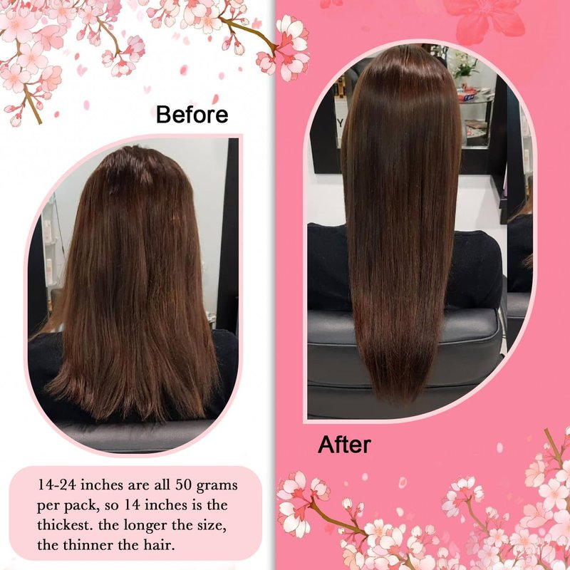 Kpvxxve Micro Beads Hair Extensions Real Human Hair Brown Micro Loop Human Hair Extensions 16 Inch #4 Straight Remy Human Hair Micro Link Hair Extension 1g/Strand 50g