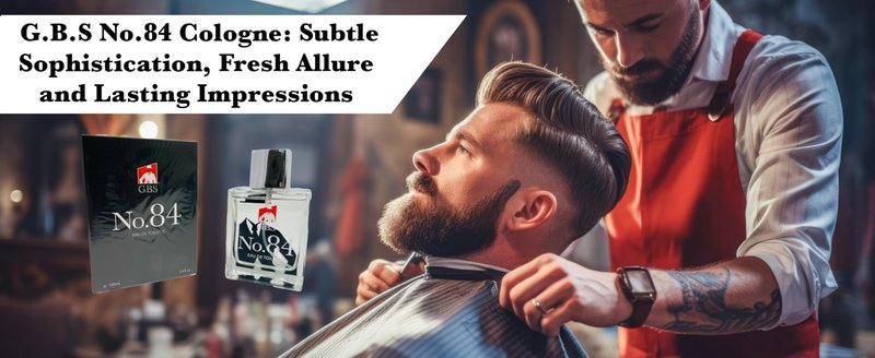 G.B.S GENTS Premium Men's Shaving Kit - 5PC Complete Set with Shave Brush, Sandalwood Aftershave, No.84 Cologne & Ceramic Bowl - Gift Set for Men