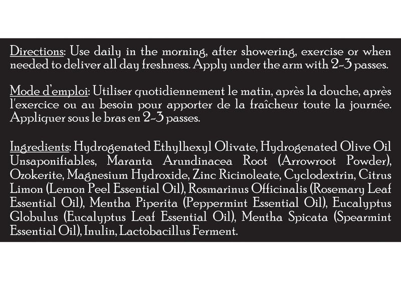 Brickell Men's Products Deodorant For Men, Aluminum, Alcohol, and Baking Soda Free, With Arrow Root Powder, Olive Oil, and Inulin, 2.65 Ounce, Fresh Mint