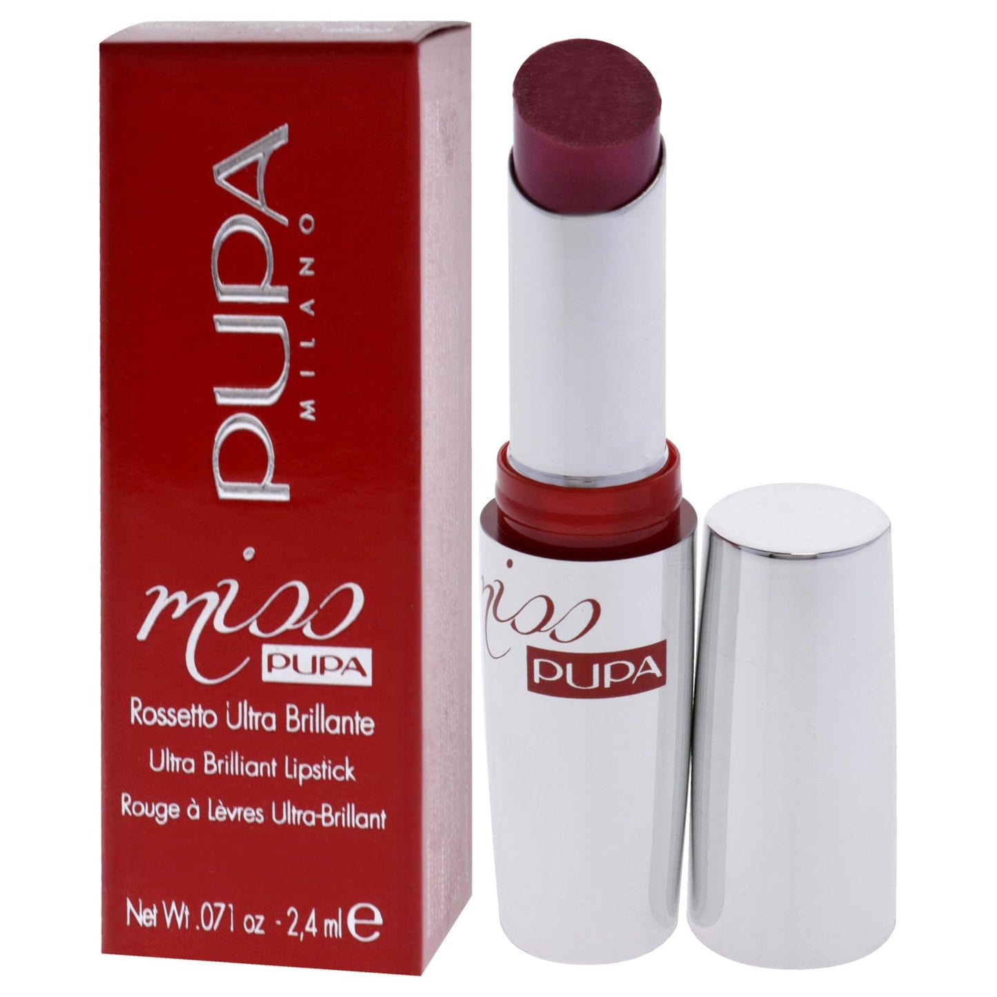 Miss Pupa Ultra Brilliant Lipstick - 205 Timeless Rose by Pupa Milano for Women - 0.071 oz Lipstick