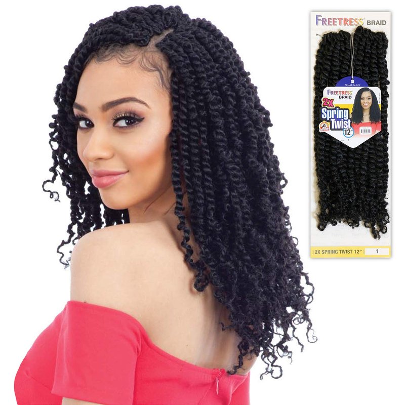 MULTI PACK DEALS! FreeTress Crochet Braids 2X spring Twist 12" (3-PACK, 4)