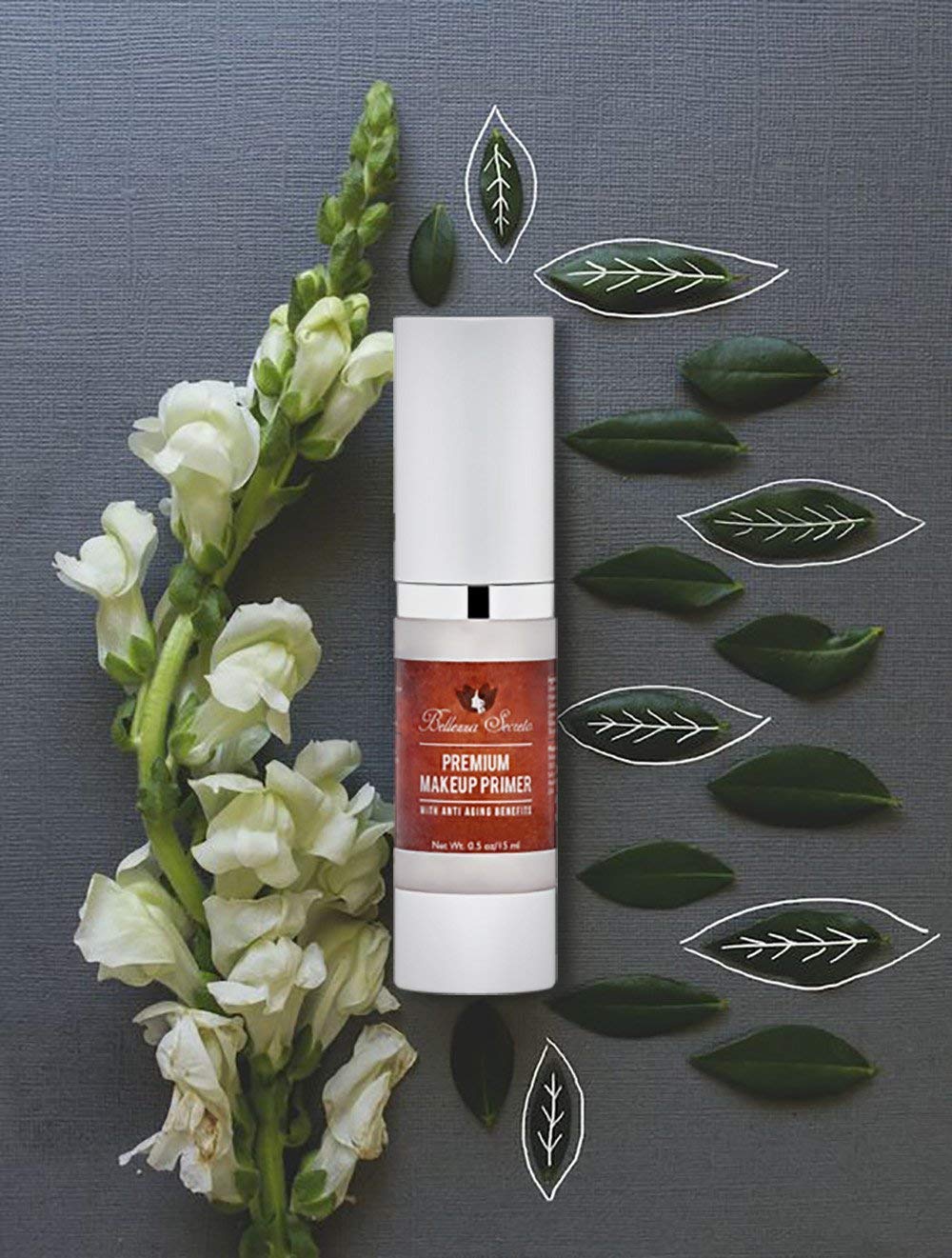 Premium Foundation Makeup Primer - Anti-Aging Pore Minimizer with Vitamins A, C & E | Waterproof Formula for Flawless Skin
