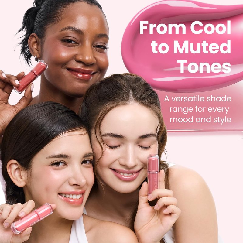 Peripera Mood Glowy Tint | Watery Glow Finish, Buildable Fresh Color, Long-Lasting Stain | Lightweight & Non-Sticky | K-Beauty Lip Tint, Safe for Sensitive Lips (14 ROSY WISH)