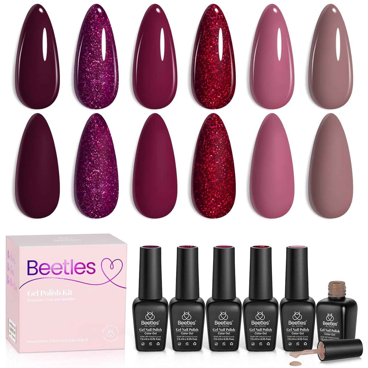 Beetles Gel Nail Polish & Solid Builder Gel Set - Long-Lasting Nail Art