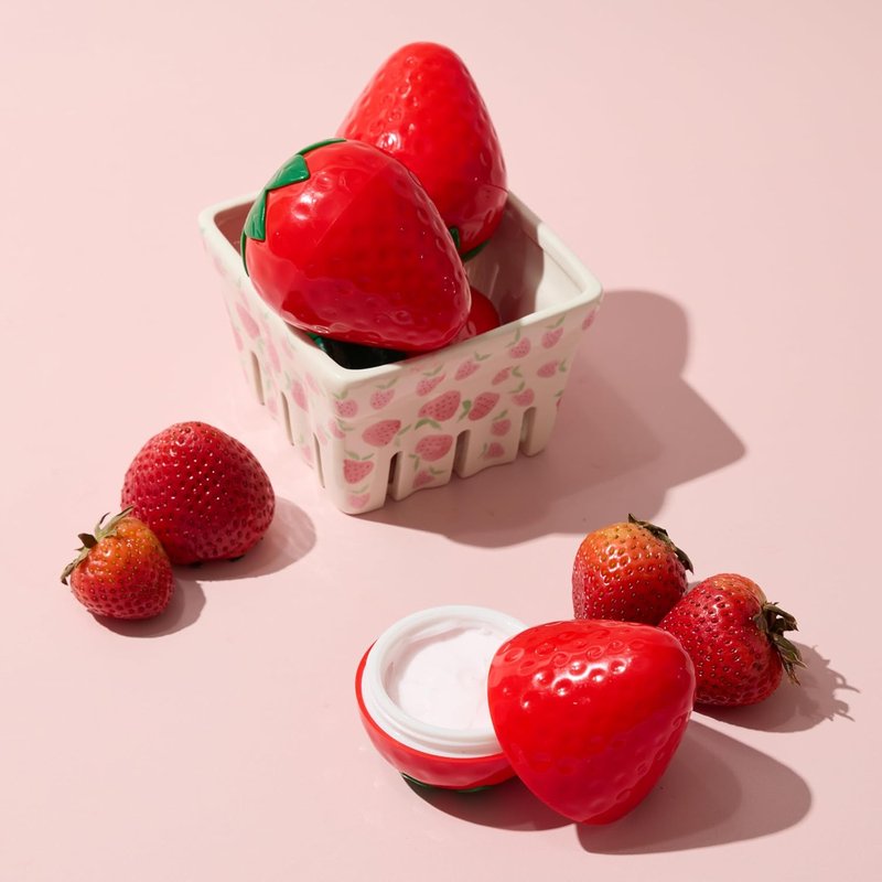 TONYMOLY Strawberry Hand Cream 2-Pack - Hydrating Lotion with Strawberry Extract & Shea Butter | Perfect Gift for Dry Hands