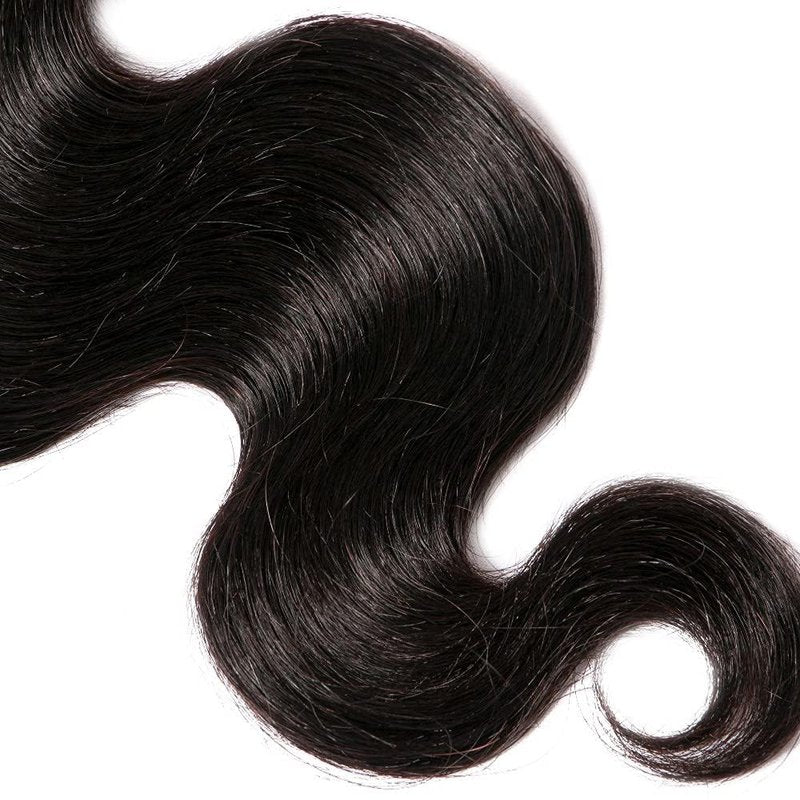 Body Wave Human Hair Bundles 26 Inch Body Single Bundle #1B Natural Black Human Hair Unprocessed Native Virgin Hair 100g Total Double Weft Crochet Human Hair Extensions for Women