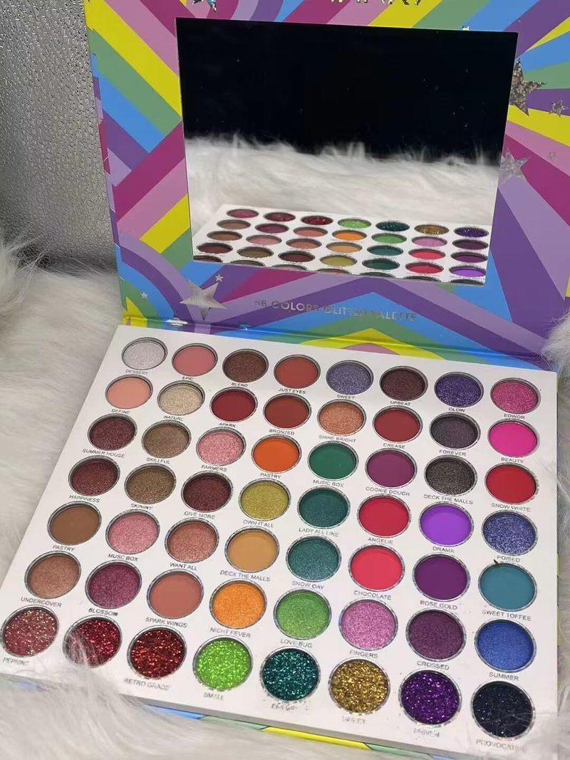 ABELYN Colorful Makeup Palette 56 Colors Bright Eyeshadow Palette Highly Pigmented Matte Shimmer Eye Shadow Pallet Cosmetics