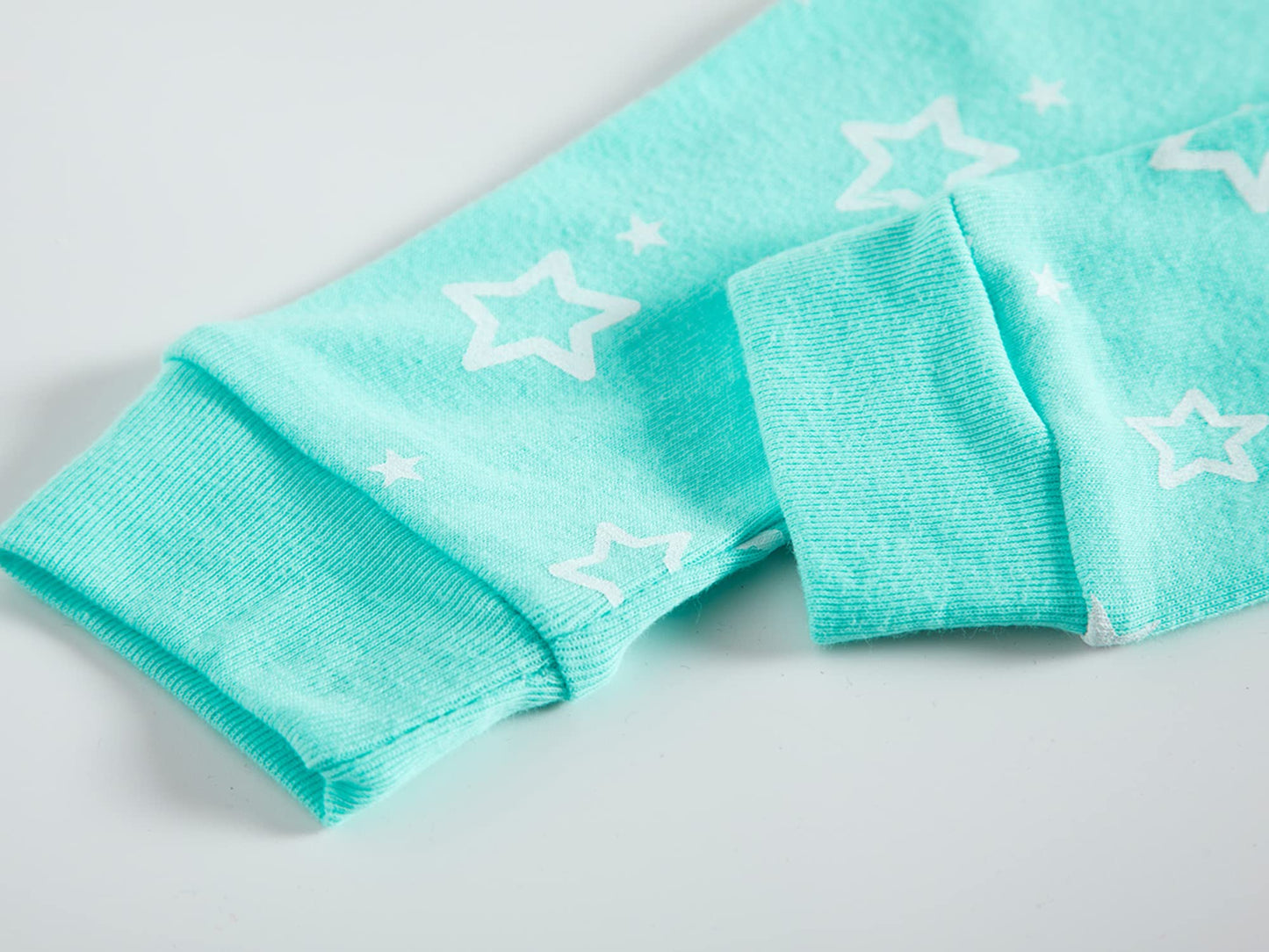 Babyroom Girls Matching Doll&Toddler 4 Piece Cotton Pajamas Kids Clothes Sleepwear Size 4 Blue