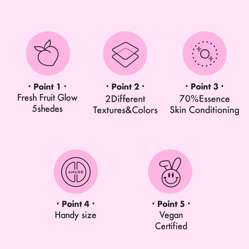 AMUSE SEOUL Lip and Cheek Healthy Balm (01 BOKSOONGA) - Multiuse Buildable Cream & Balm Blush, Glossy Creamy Texture, Natural Flush, 2 Colors, Lightweight, Vegan, Korean Beauty Makeup