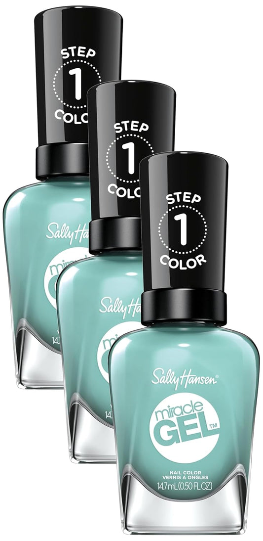 Sally Hansen Miracle Gel Nail Polish - Mintage 709 (Pack of 3) - Long-Lasting Color