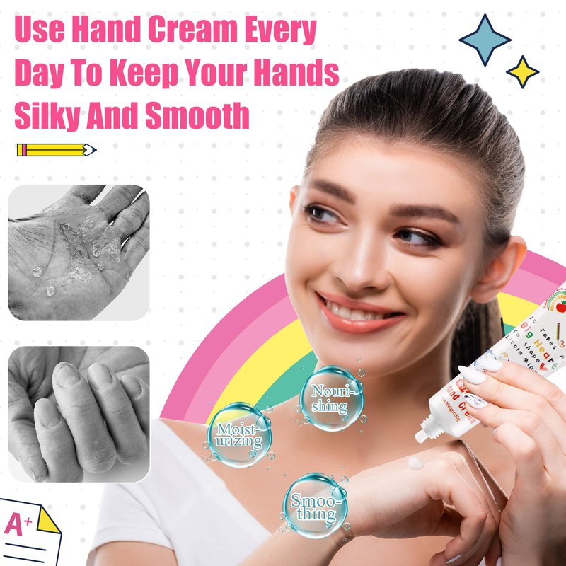Dansib 24 Pcs Hand Cream Gift Set for Teacher Appreciation Gifts Hand Cream for Dry Cracked Hands Travel Size Moisturizing Hand Lotion Stocking Stuffers Gift Set for Christmas Teacher Thank You Gift